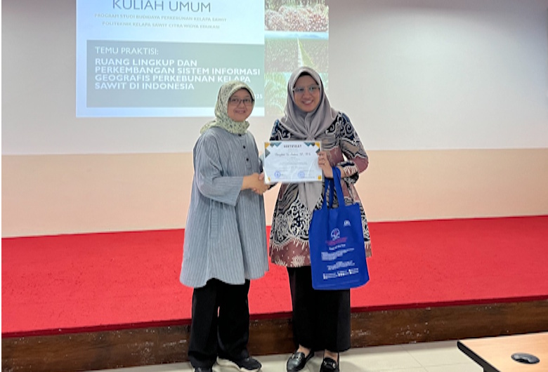 Kuliah Umum : Temu Praktisi - Ruang Lingkup dan Perkembangan Sistem Informasi Geografis Perkebunan Kelapa Sawit di Indonesia